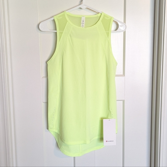 Lululemon NWT Sculpt Tank - Faded Zap Bright Yellow sz 2 - Picture 2 of 5